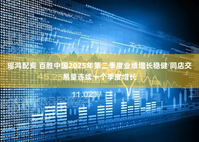 瑶鸿配资 百胜中国2025年第二季度业绩增长稳健 同店交易量连续十个季度增长